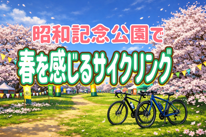 4/4 【昭和記念公園】たくさんの花と新緑を楽しむ14kmのサイクリングロードをみんなで走ろう！