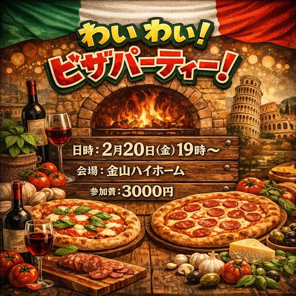 わいわい！ピザパーティー🍕
\\ド◯ノピザLサイズ解禁//