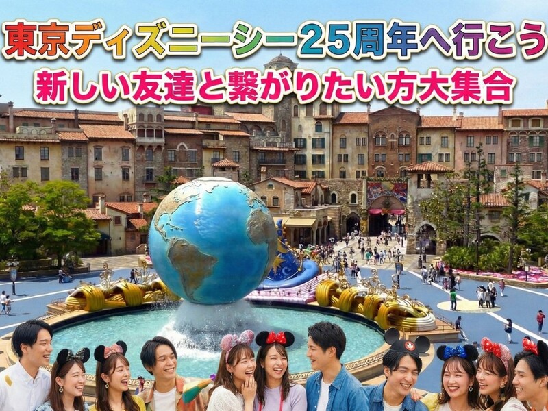 東京ディズニーシーへ行こう【18歳 ～ 39歳限定】🎉友達づくり🎉ツアーコンダクター資格者監修イベントだから安心♪