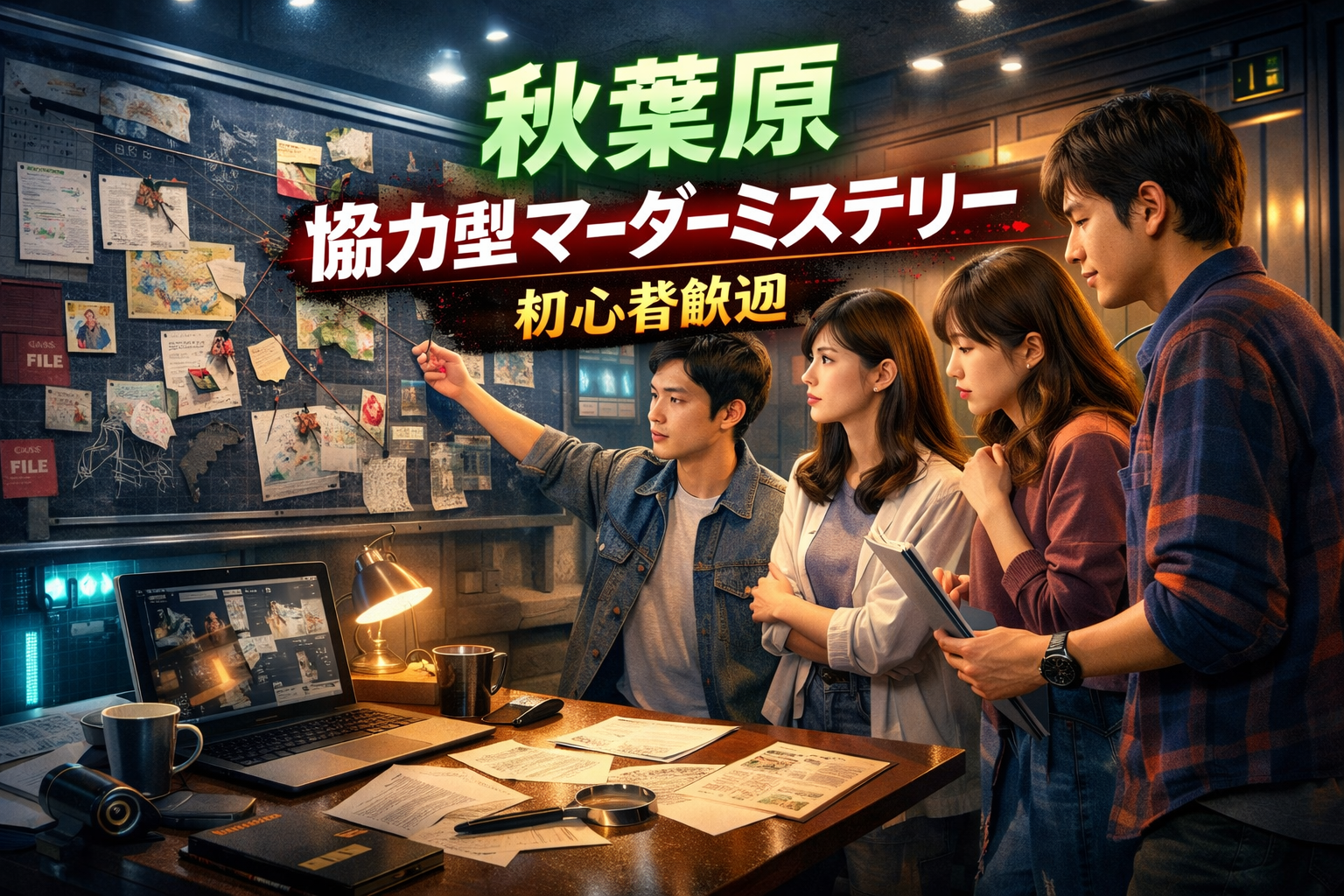 【初心者歓迎！！】協力型マダミス！19時スタート 卓上探偵団で推理体験を一緒に楽しもう！！🎲