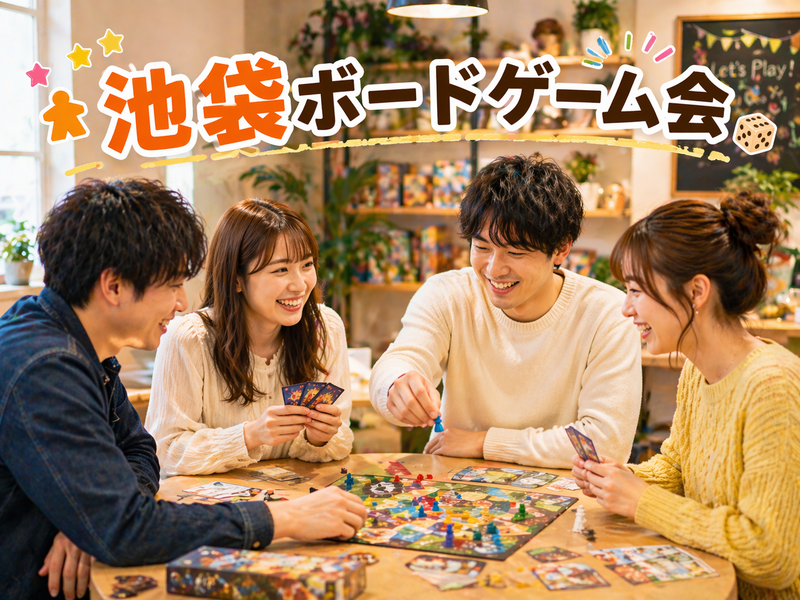 🎲池袋🎲ボードゲーム会💁‍♀️女性主催⭐初心者歓迎⭐気軽1人参加OK⭐社会人サークル主催