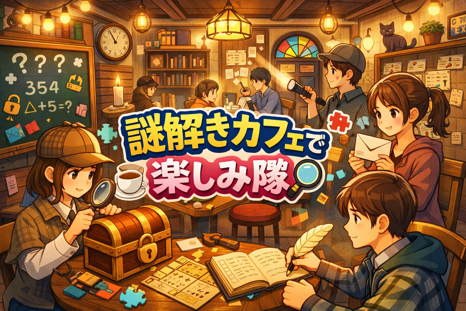 女性主催🙋‍♀️！【社会人22～34歳中心】
(初心者向け🔰)謎解き楽しみ隊🔎