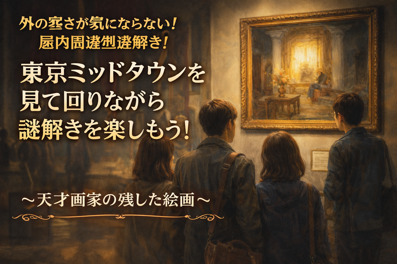 【20〜30代前半限定・女性主催】寒さを気にせず歩き回れる！屋内周遊型謎解き！〜天才画家が残した絵画〜