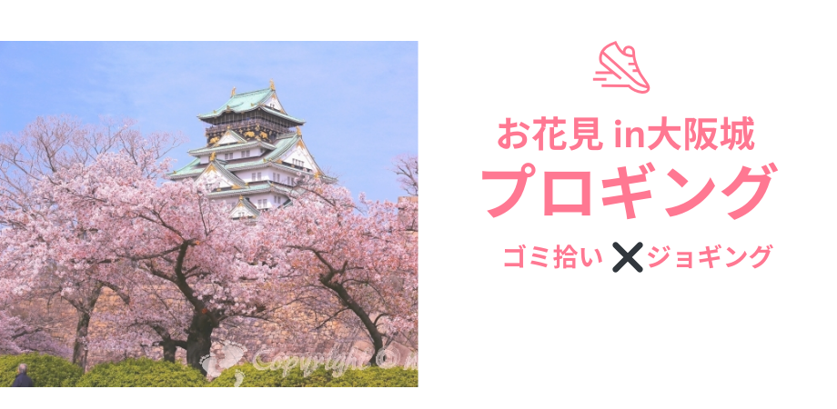 【大阪城】桜の下で心と体をととのえる🌸お花見プロギング