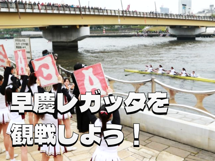 春の風物詩。世界三大の一つ「早慶レガッタ」をみてみよう！