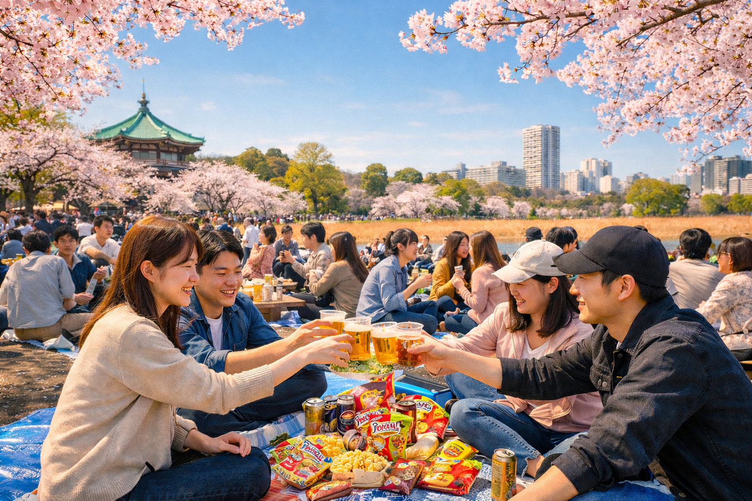 🌸上野公園🌸お花見交流会✨春を感じよう✨飲み放題つき⭐️女性も安心参加◎年代問わず参加歓迎✨社会人サークル主催