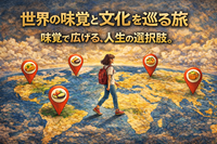 【世界の味覚と文化を巡る旅】 味覚で広げる、人生の選択肢。
