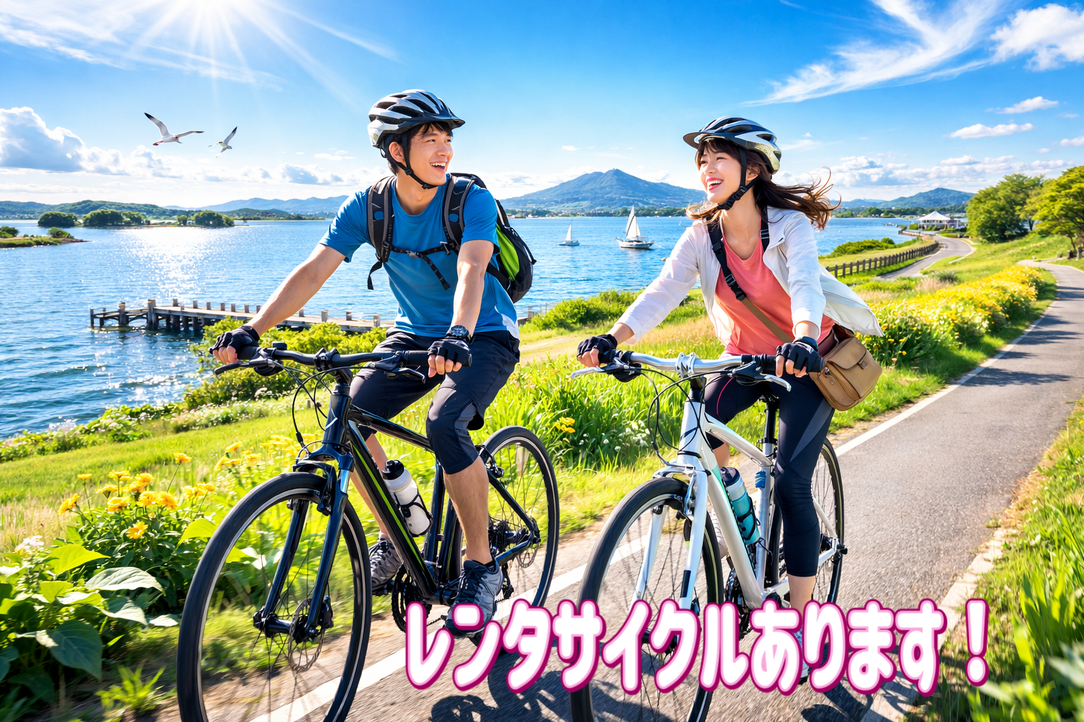 4/18 【初心者歓迎/レンタサイクル有】土浦のりんりんロードでみんなでサイクリングを楽しもう！Eバイクもあります！