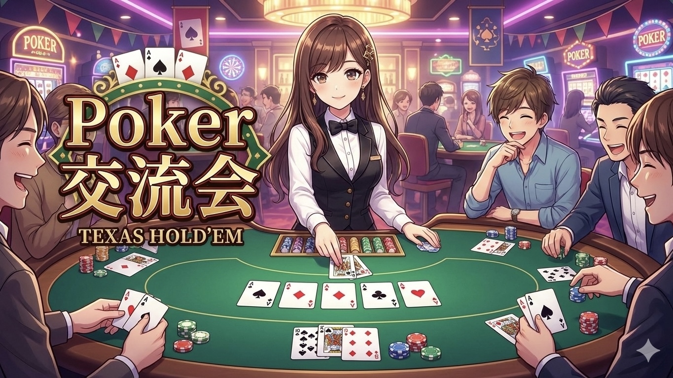 ❤池袋で話題のポーカーオフ会♠️☘初心者歓迎＆女性人気急上昇イベント✨