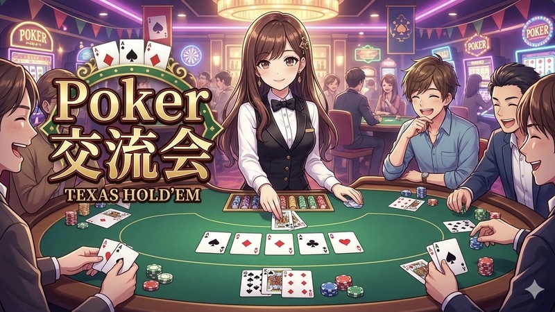 ❤池袋で話題のポーカーオフ会♠️☘初心者歓迎＆女性人気急上昇イベント✨