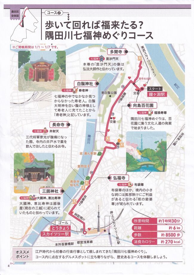 20代・30代限定！3時間1万歩チャレンジ＆隅田川七福神めぐり〜開催後は向島百花園の梅で春体感🌸