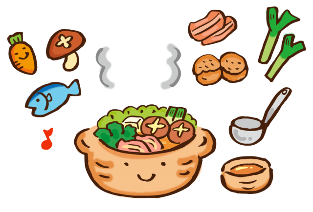 食事会のイベント！
みんなでお鍋を食べましょう！