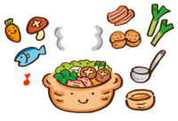 食事会のイベント！
みんなでお鍋を食べましょう！