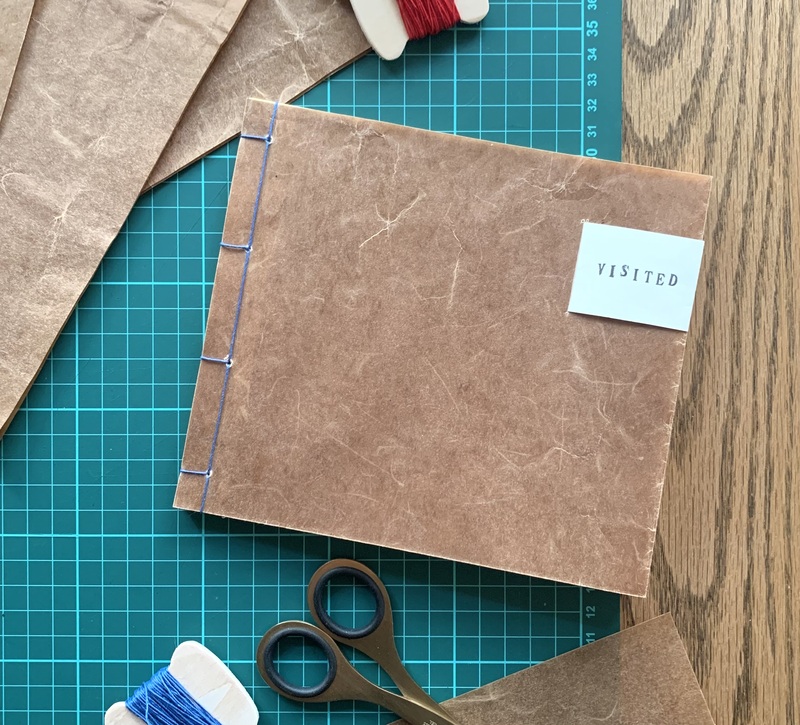 和綴じでつくる　ロウ引き表紙のポケットブック