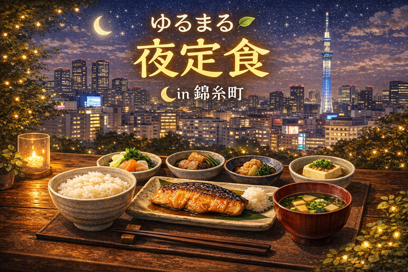 🌙 ゆるまる 夜定食 in 錦糸町
【20〜30代社会人限定】【女性主催】