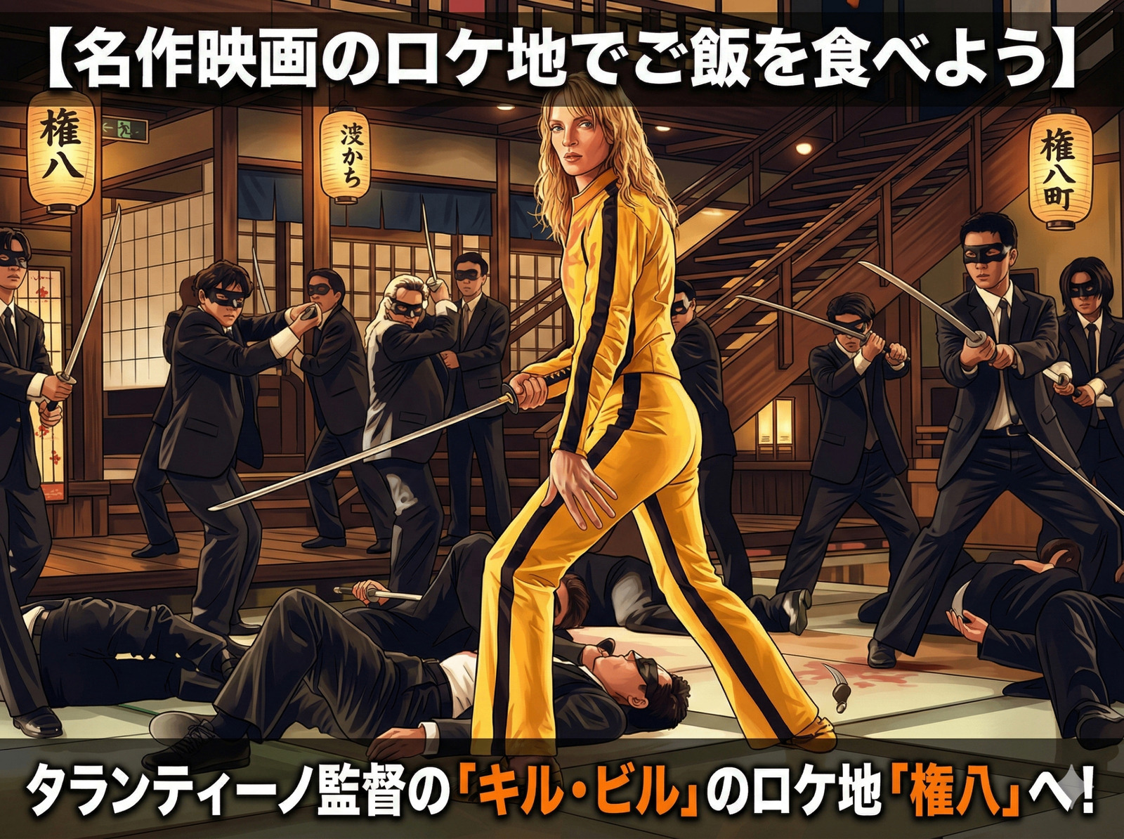 【名作映画のロケ地でご飯を食べよう】キル・ビル × 西麻布・権八ナイト