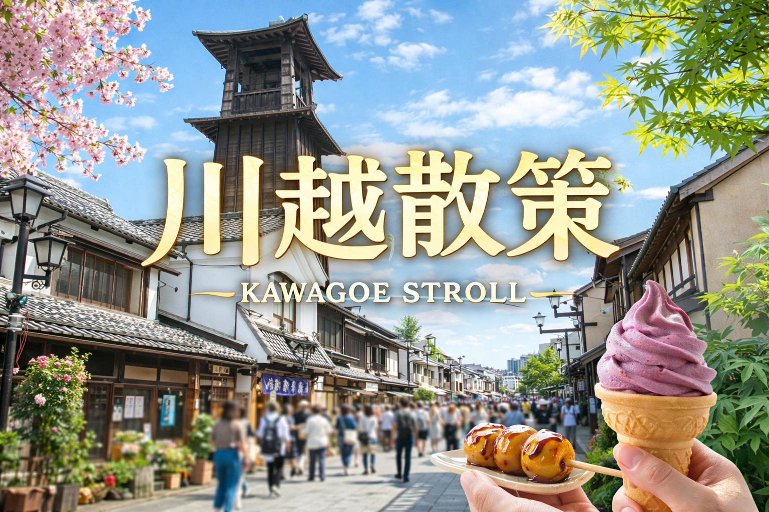 5/3 【朝活/川越散策】GWは朝が狙い目！川越名所の旅！時の鐘、川越城、氷川神社に行きます！