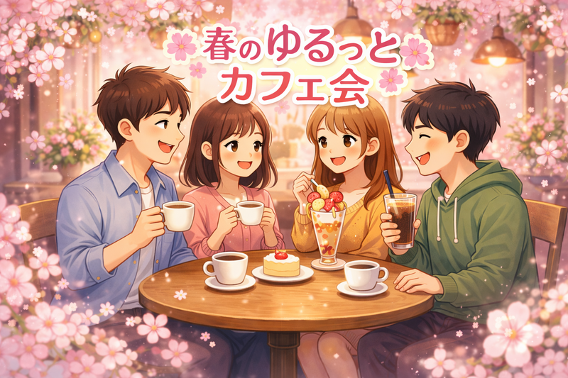 【3/12(木)11時開催】錦糸町🧁新オープンおしゃれカフェ✨20-30代限定の春スイーツ×カフェ会🌸残席わずか