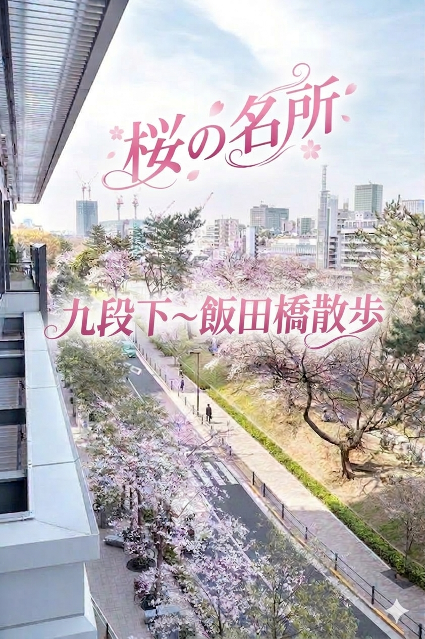 【男女共催】桜の名所！九段下から飯田橋へ歩こう🌸【歴史解説x神仏x食べ歩き】