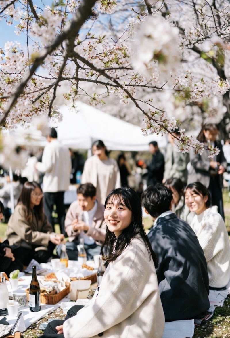 🌸代々木公園で花見します🌸