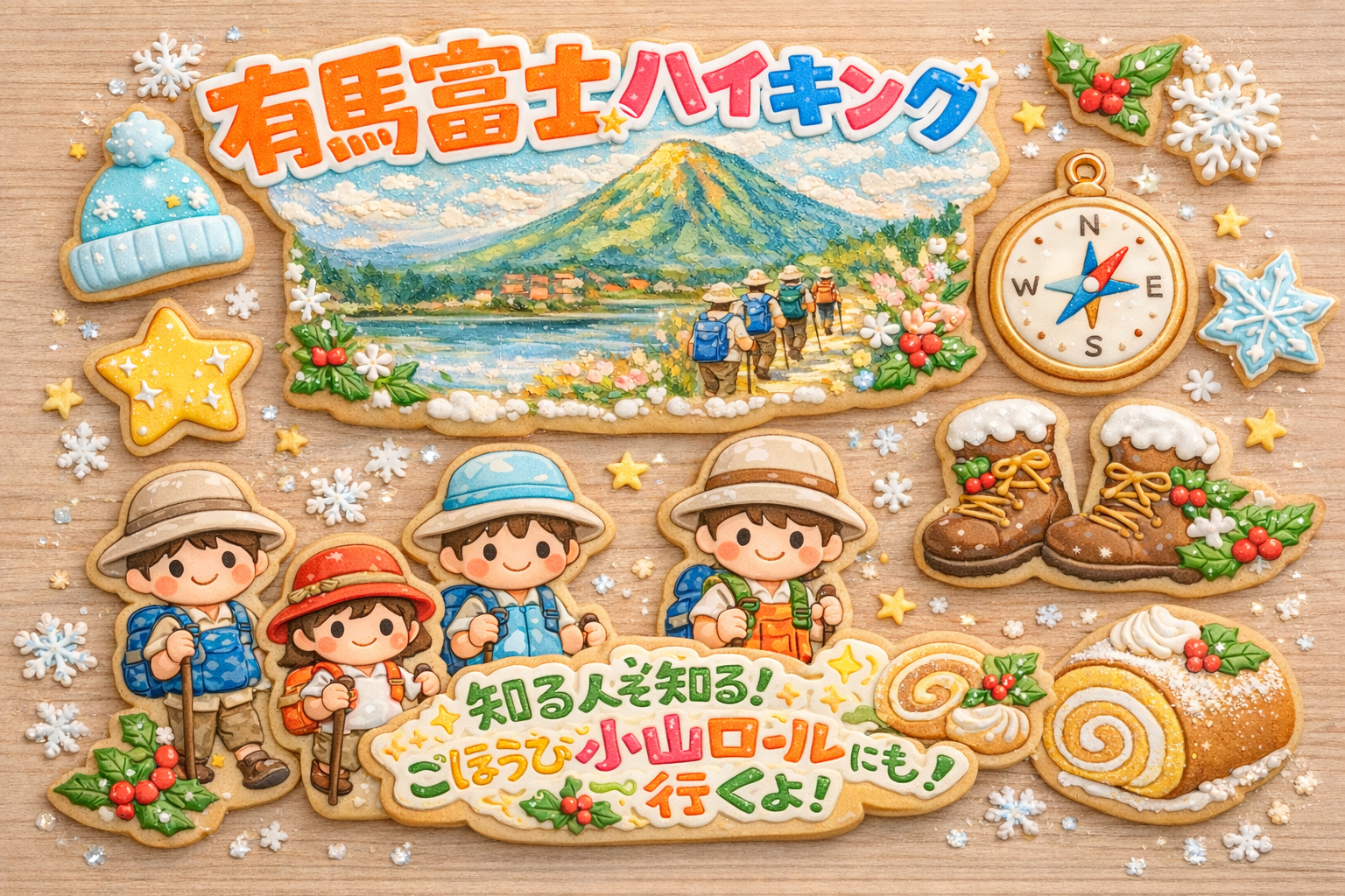 あと2人限定【3/22(日)】有馬富士ハイキング🌄自然散歩とハイキングの中間くらいで初心者向け✨ご褒美小山ロール！