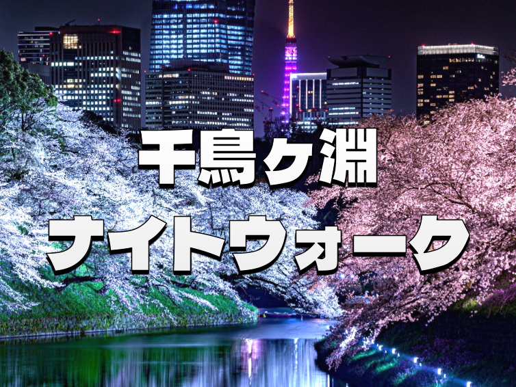 江戸城の名残「千鳥ヶ淵と北の丸」の夜桜散歩を楽しもう🌸