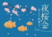 🌸夜桜会‼︎花より和菓子🍡お花見プレート🍽️と高級銘菓🍘たちを頬張る春の夜🌙【南天満公園】【リバーサイド】