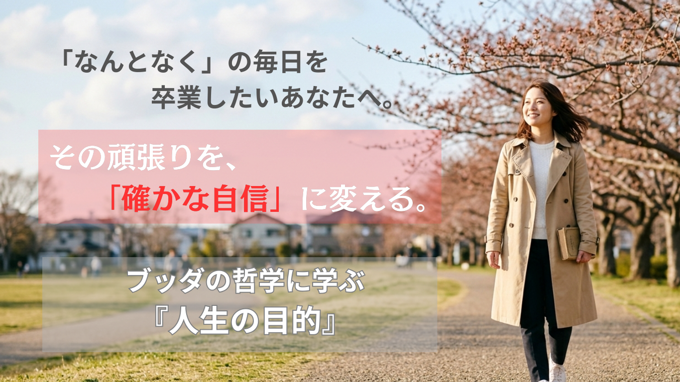 「一生懸命」を、確かな自信に変える。東洋哲学で読み解く『人生の目的』