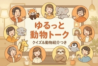 🐾 ゆるっと動物トーク🐾
〜クイズ＆動物紹介つき〜