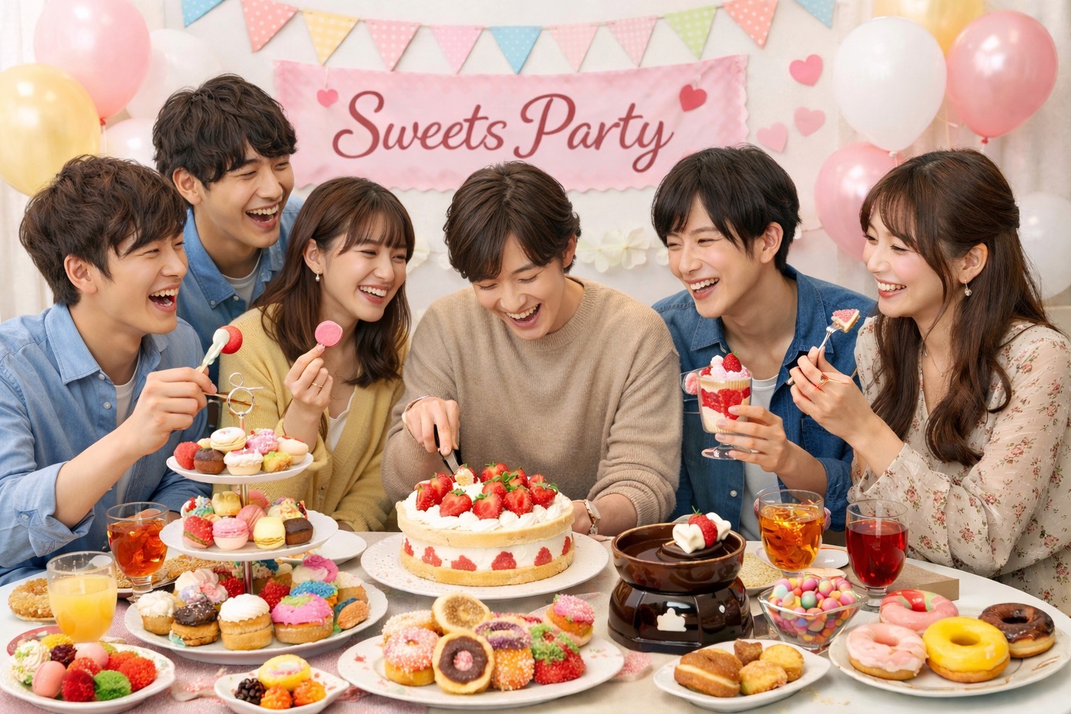 【Herbs🍰あり！】20時に持ち寄りスイーツ会
