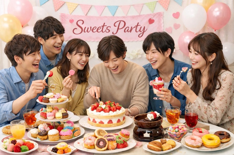 【Herbs🍰あり！】20時に持ち寄りスイーツ会
