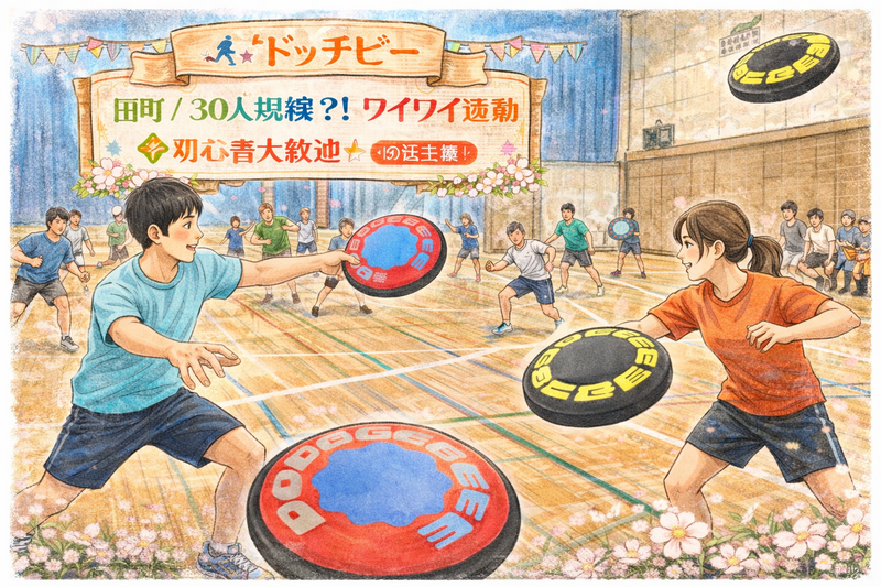 【🏃✨ドッヂビー】田町/ 30人規模！？！ワイワイ運動🔰初心者大歓迎✨️《 女性主催 》