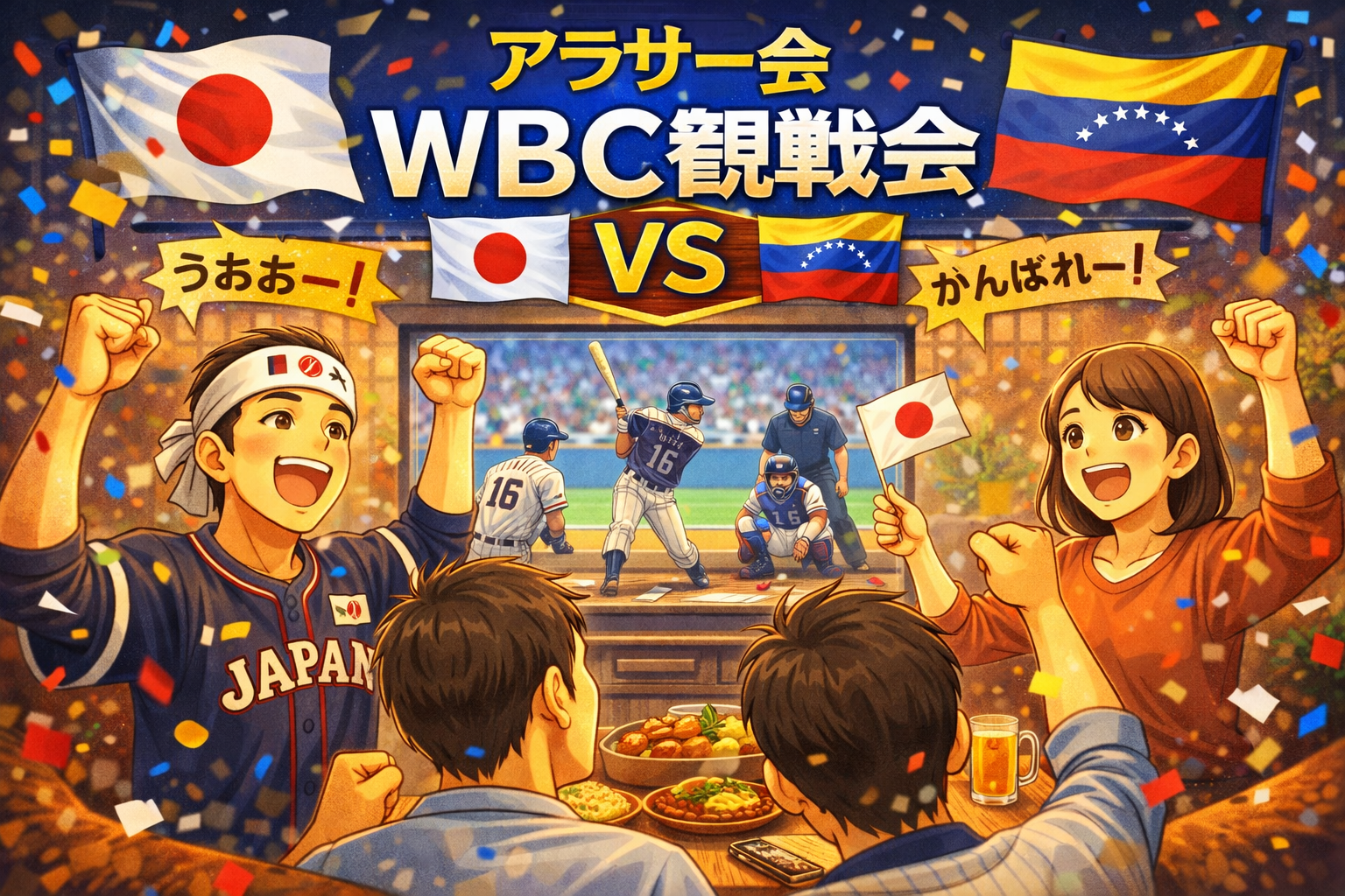 WBC準決勝観戦🇯🇵🇻🇪少人数好き向け@新宿【年齢制限なし会】途中参加退出野球初心者OK！