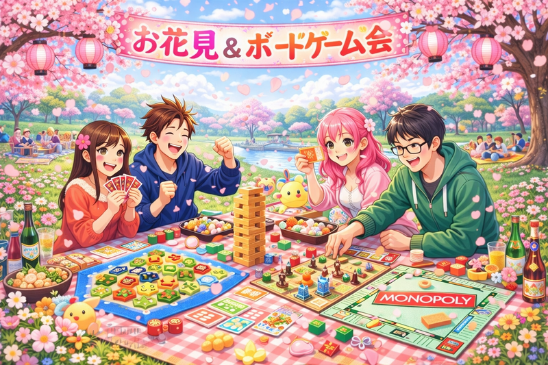 🌸春限定🌸 3/14(土)16:00〜お花見＆ボードゲーム会🎲