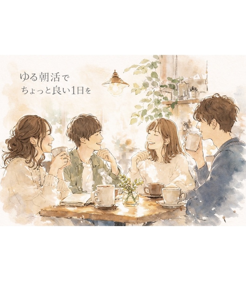 
【3/21開催】新宿カフェでゆる朝活☕️ 20代30代限定！早朝から新しい出会いと交流で一日をもっと素敵に✨