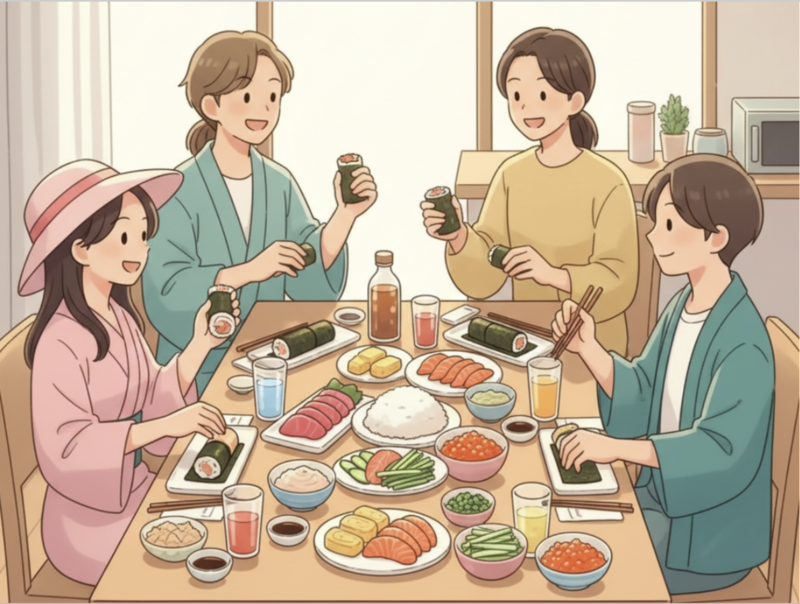 【リピーター限定】持寄り手巻き寿司パーティー🍣 終わったらボドゲも！ in 渋谷