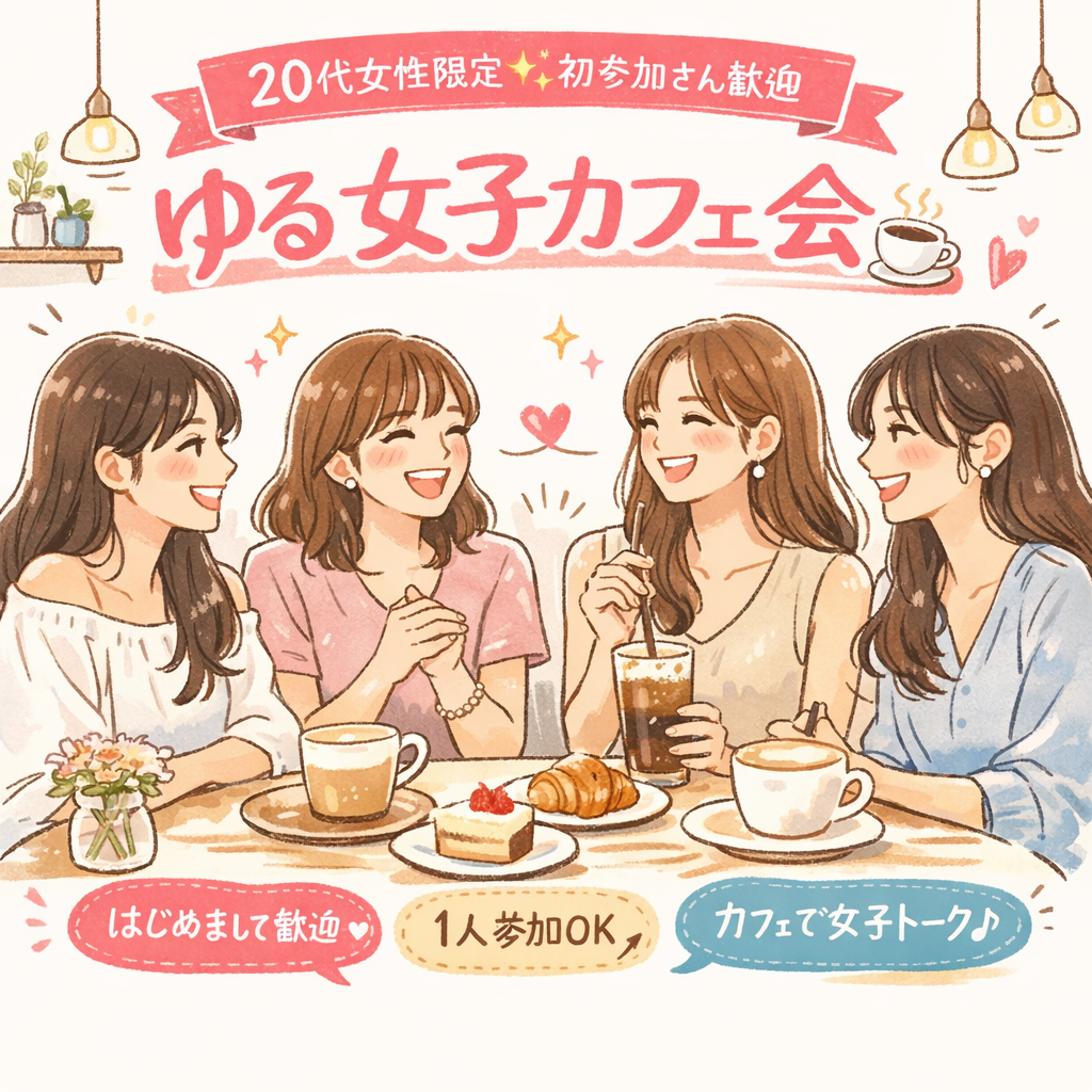 【20代女子】ゆるっとカフェ会🍰☕️
