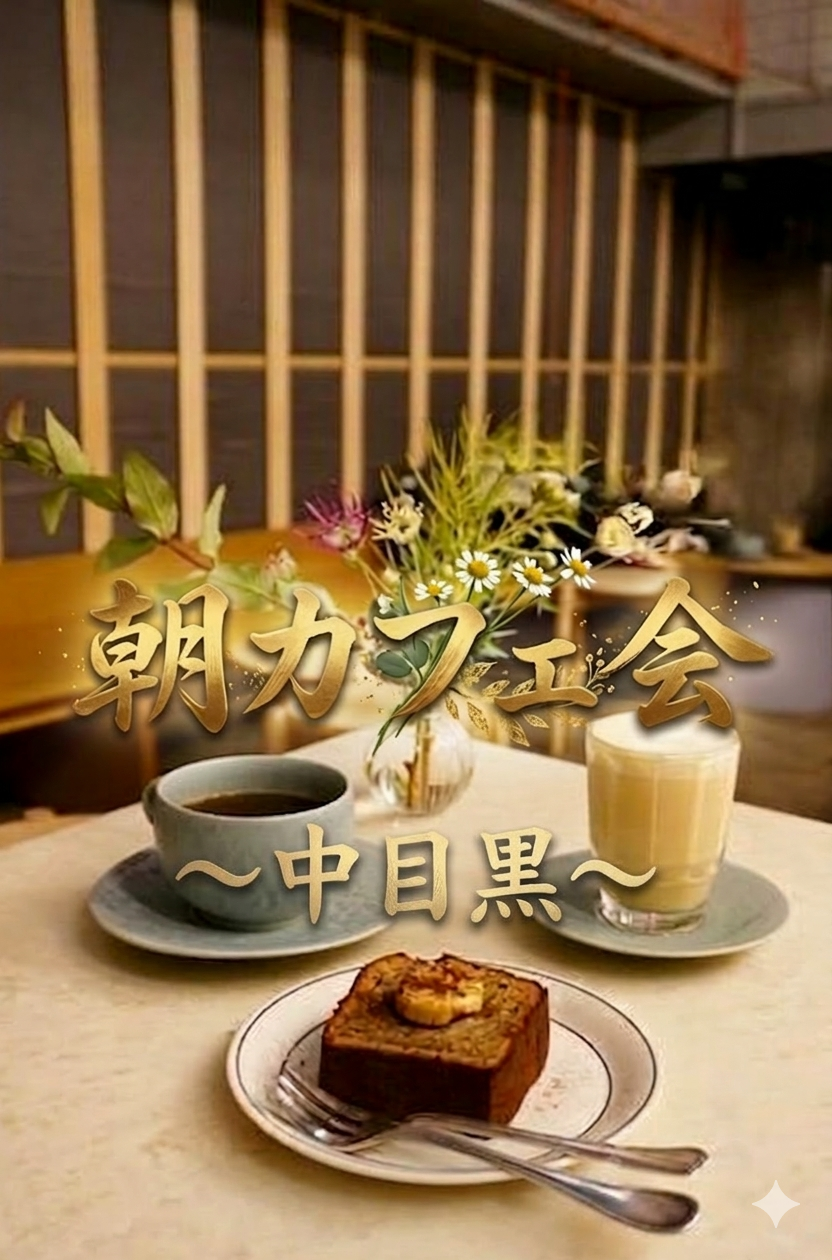 【男女共催】まちの憩いの場！中目黒の名店で朝活しよう✨