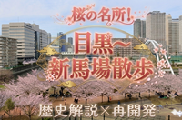 【男女共催】桜の名所！目黒から新馬場へ歩こう🌸【歴史解説x再開発】