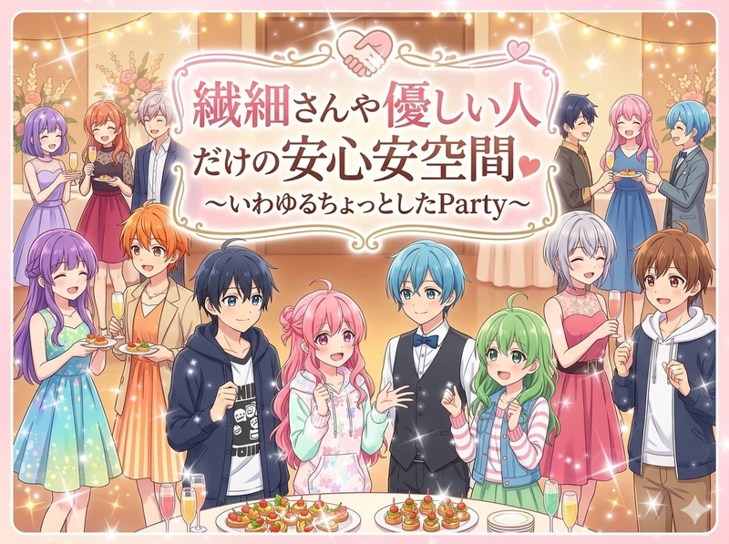 【たまにはちょっとしたドレスを着たい女性主催】繊細さんや優しい人限定✨貸切ちょっとしたparty！つなげーと初心者さんも