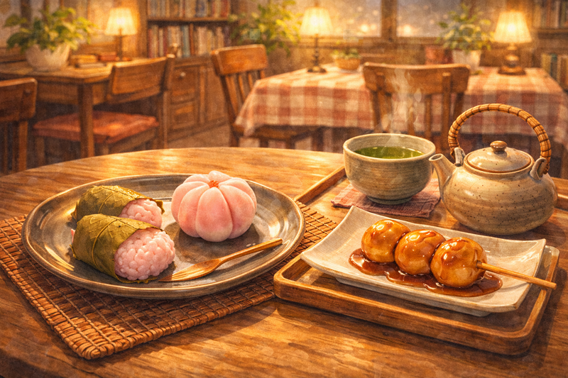 3/23(月) 和菓子でゆったり夜活🍡🍵