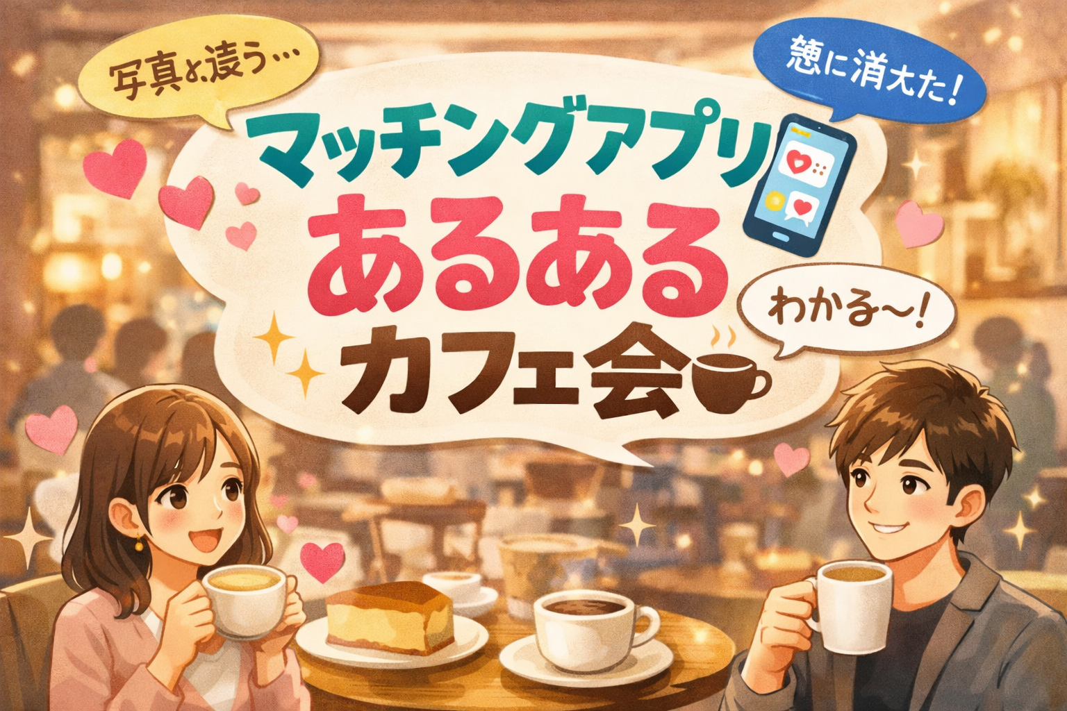 📱☕️マッチングアプリあるある会！！体験話を語ろう😆😆