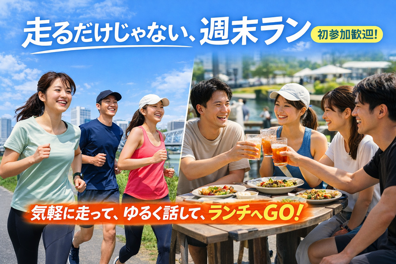 走るだけじゃない、週末ラン（初参加歓迎）