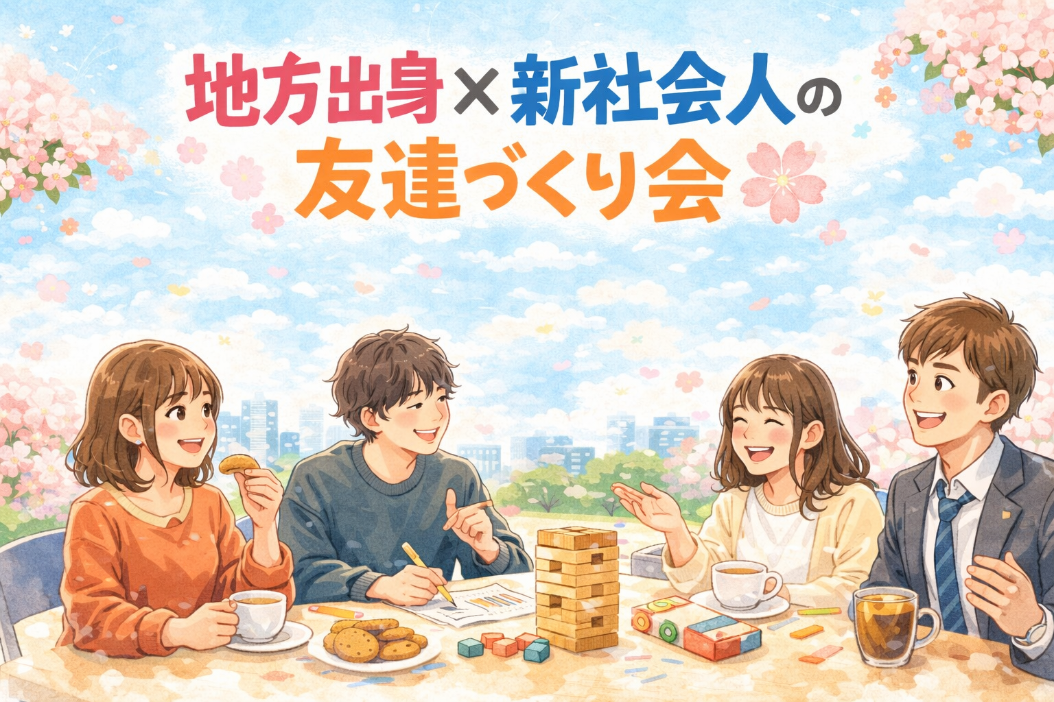🌸 地方出身 × 新社会人の友達づくり会 🌸
