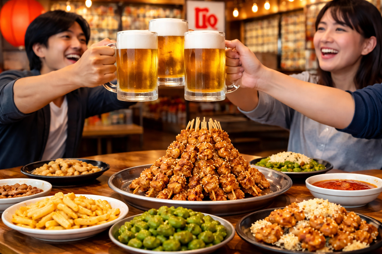 【爆安！秋葉原】生中190円＆伝説の鶏皮「伝串」で日曜昼飲み