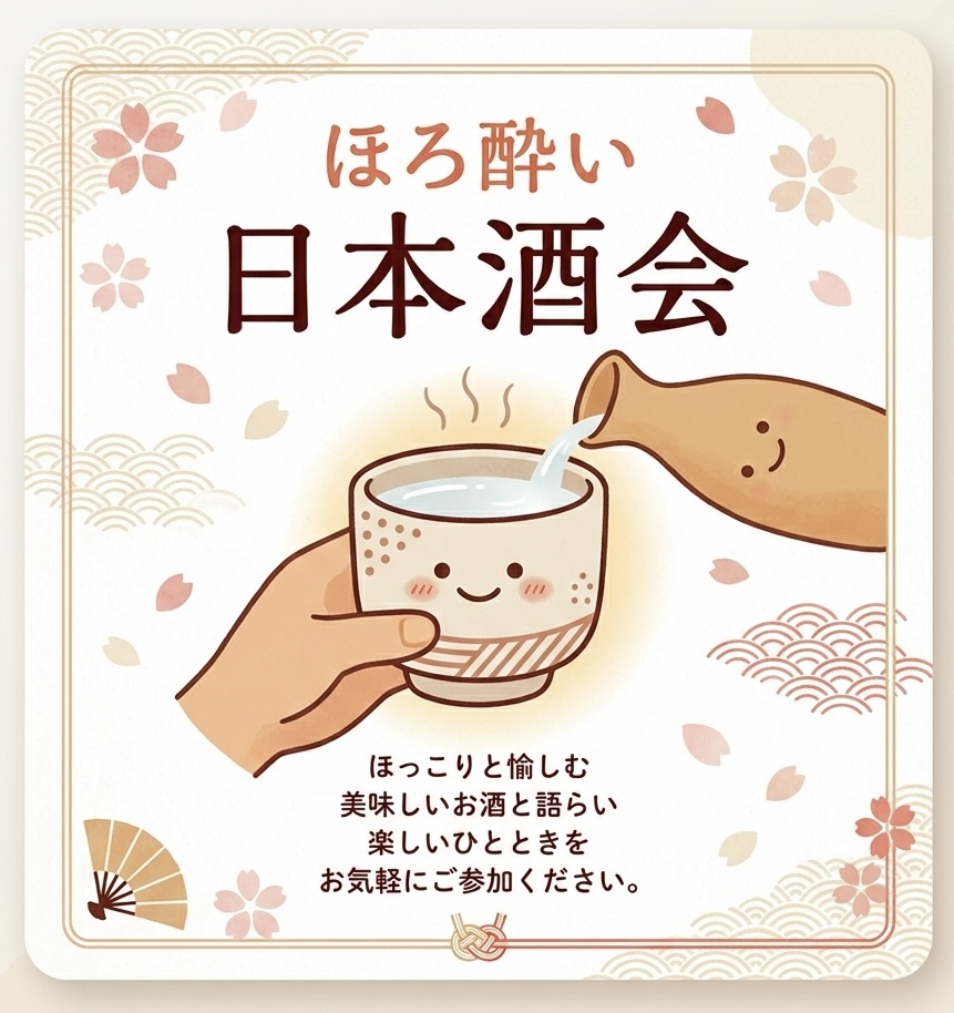 【ひとり参加限定】日本酒会|お酒好きとつながる夜✨