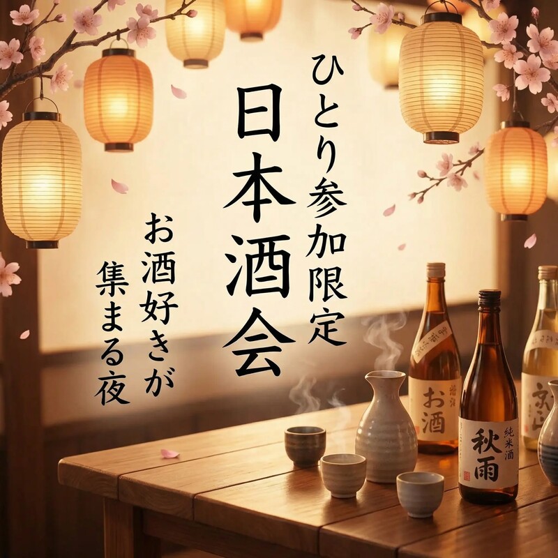 【ひとり参加限定】日本酒会|お酒好きとつながる夜✨