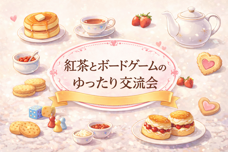 ☕️ 紅茶×スコーン×ボードゲームのゆったり交流会 ☕️
