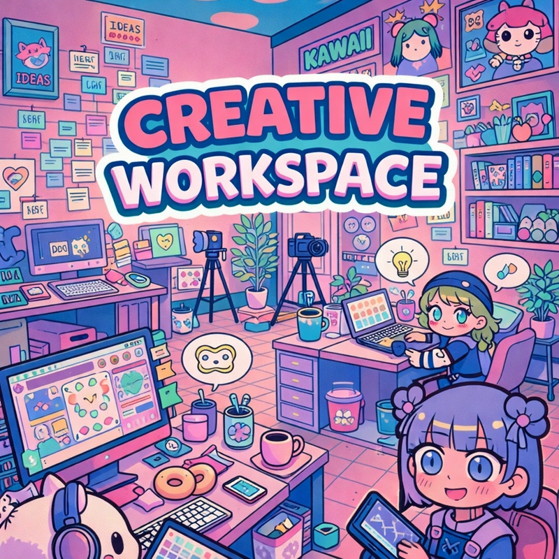 【4/19(日)大阪・心斎橋駅すぐ】クリエイター作業会＆ゆる交流会✨