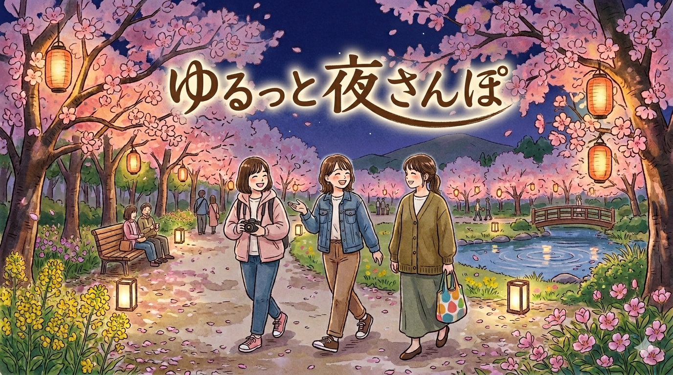 🌙土曜日のよる！ゆるっと夜活！お散歩しませんか〜？🌿✨